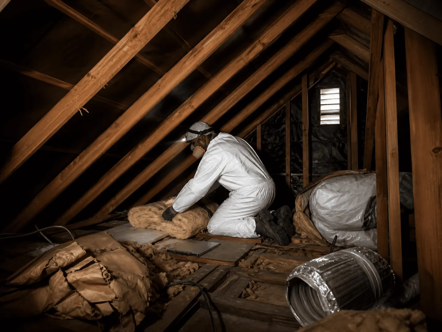Attic cleaning and reconditioning insulation removal — Attic Star Bay Area