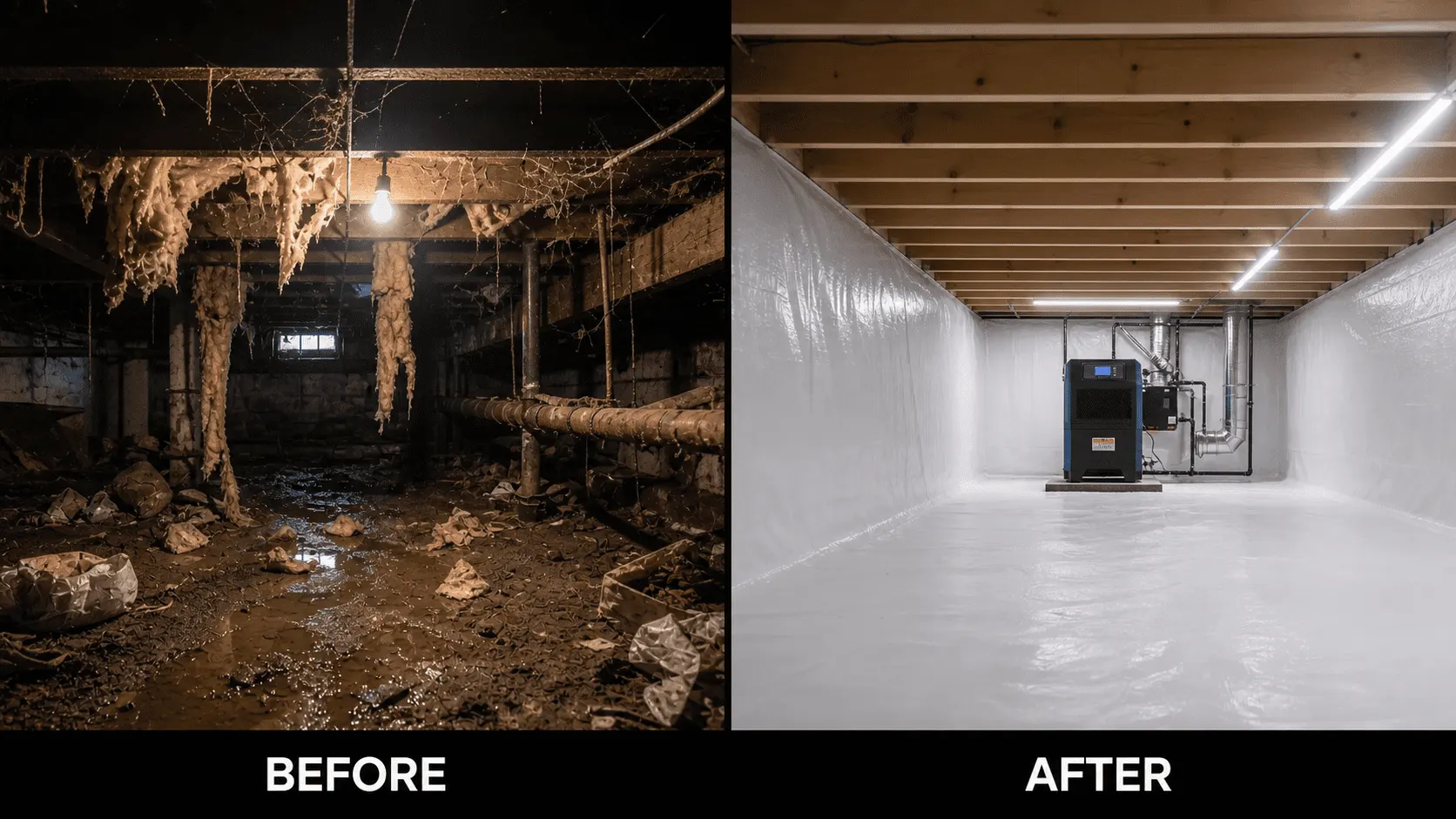 Crawl Space Encapsulation — Attic Star Bay Area