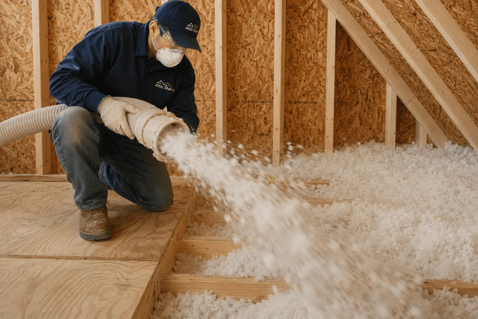 insulation replacement attic blown in insulation — Attic Star Bay Area