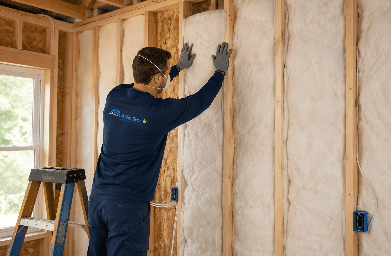 insulation replacement fibreglass roll insulation walls — Attic Star Bay Area