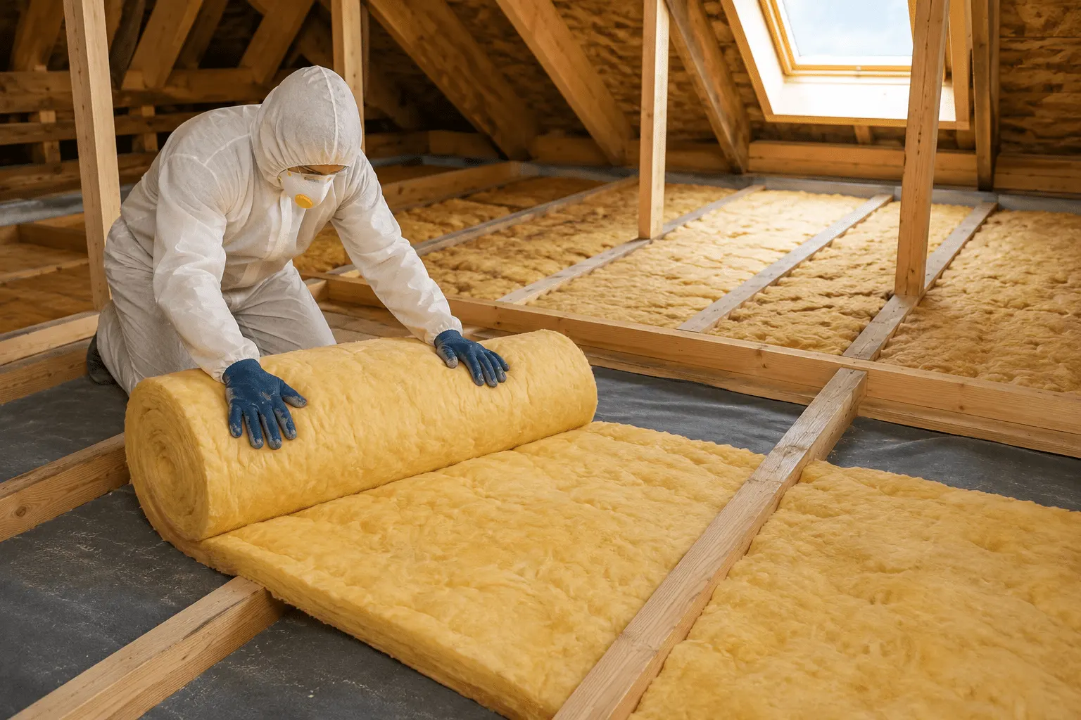 insulation replacement fibreglass roll insulation — Attic Star Bay Area