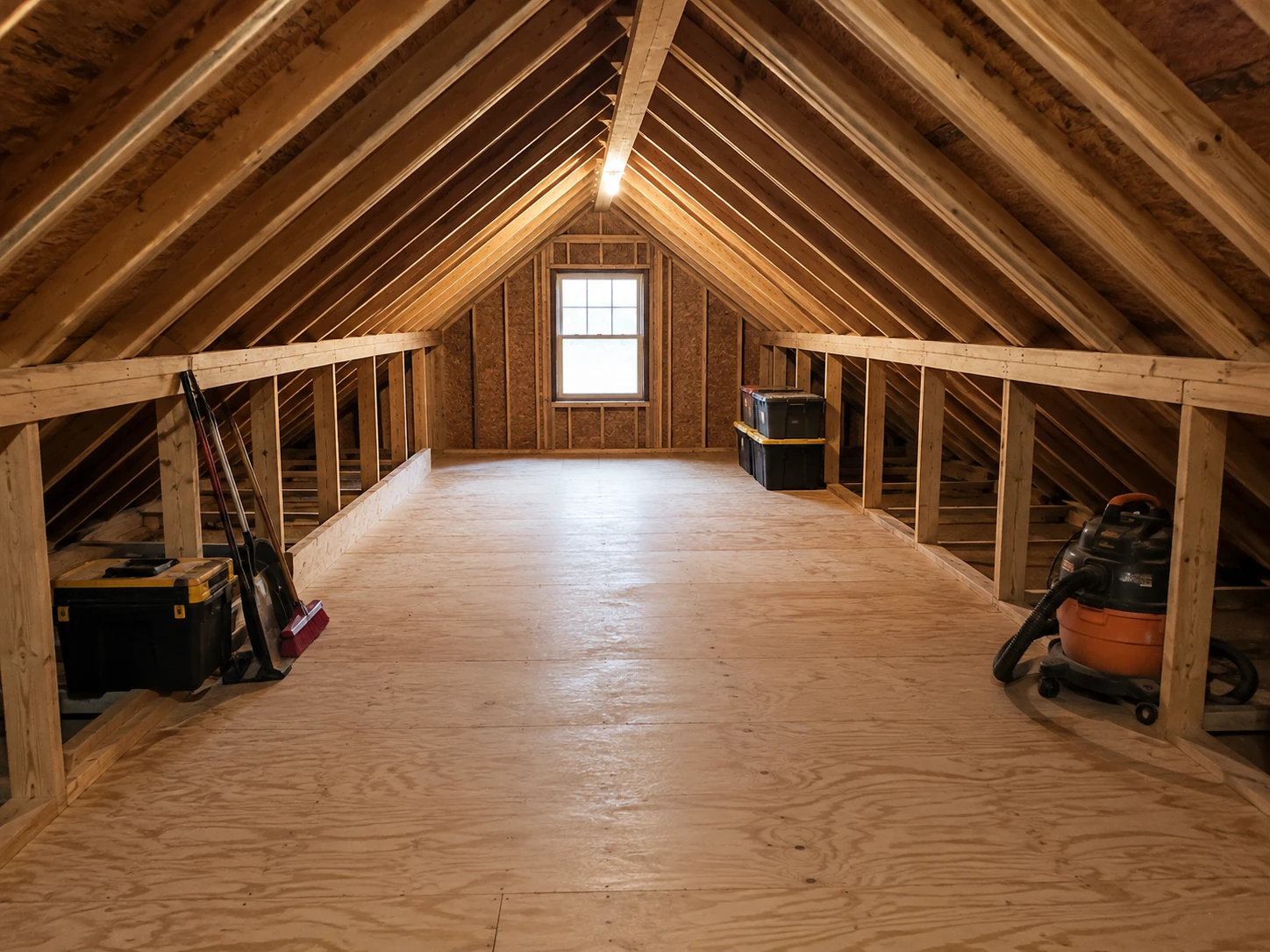 Show Clean Attic After Detailed Cleanup