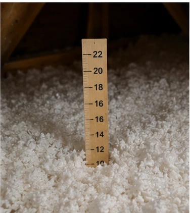 Measure Blown-In Insulation Depth for Required R-Value