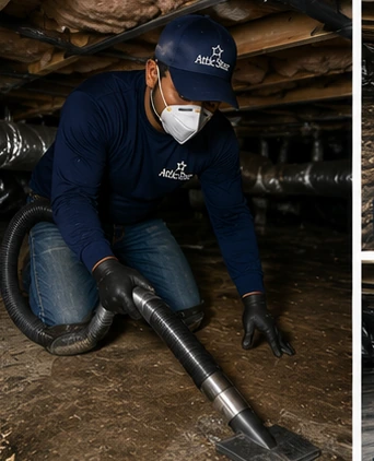 Deep Clean Crawl Space Floor with Vacuum