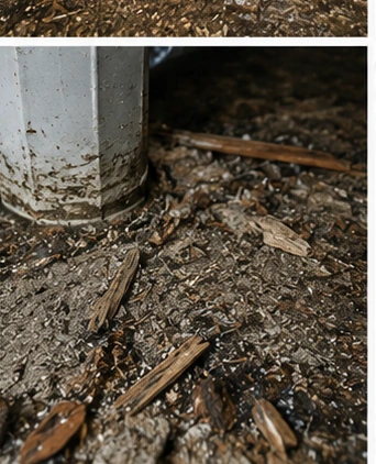 Inspect Crawl Space Debris Around Support Posts