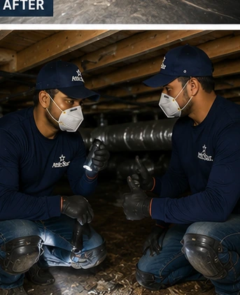 Complete Final Crawl Space Cleaning Inspection