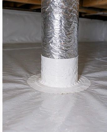 Seal Encapsulation Membrane Around HVAC Duct