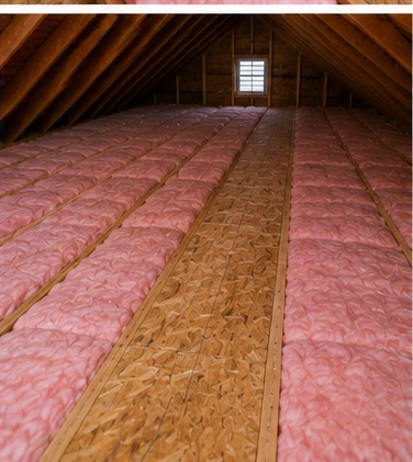 Document Finished Fiberglass Roll Insulation Installation