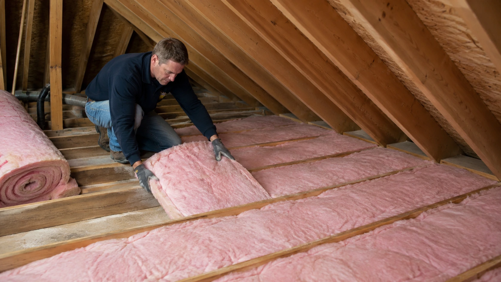 Install New Fiberglass Batts After Attic Insulation Removal