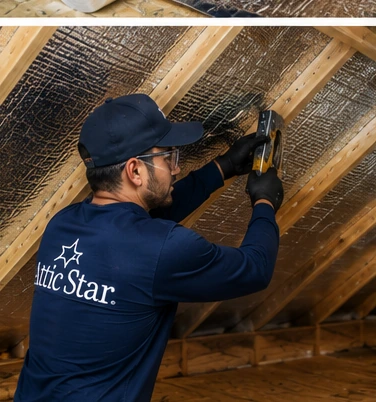 Fasten Rockwool Insulation Around Roof Framing