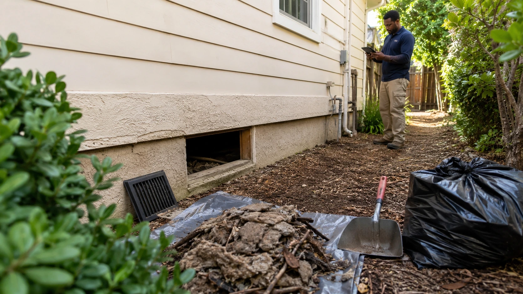 Inspect Exterior Rodent Activity After Extermination
